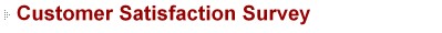Customer Satisfaction Survey